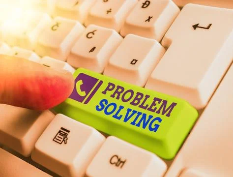 Word writing text Problem Solving. Business concept for process of finding Foto stock