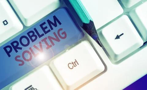 Word writing text Problem Solving. Business concept for to find an answer or Stock Photos