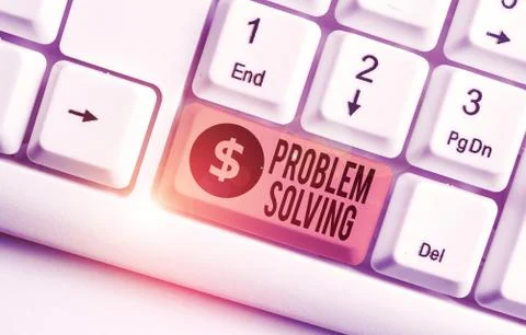 Word writing text Problem Solving. Business concept for process of finding Foto stock