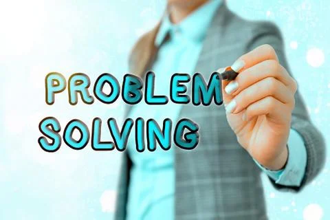 Word writing text Problem Solving. Business concept for process of finding Stock Photos