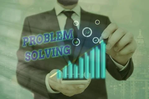 Word writing text Problem Solving. Business concept for process of finding Foto stock