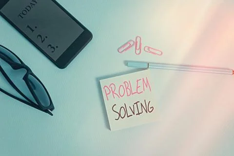 Word writing text Problem Solving. Business concept for process of finding Foto stock