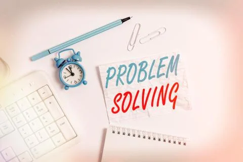 Word writing text Problem Solving. Business concept for process of finding Foto stock