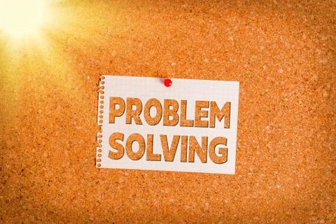 Word writing text Problem Solving. Business concept for process of finding Foto stock