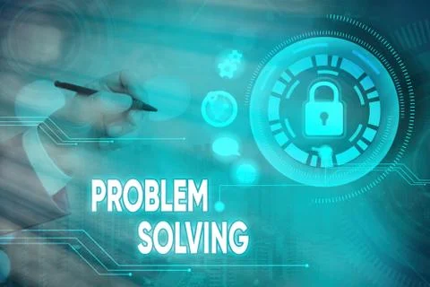 Word writing text Problem Solving. Business concept for having a good capability Stock Photos