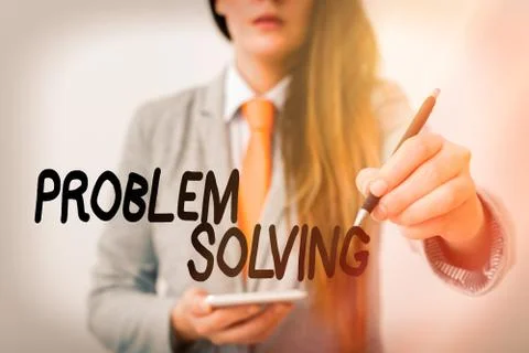 Word writing text Problem Solving. Business concept for process of finding Foto stock