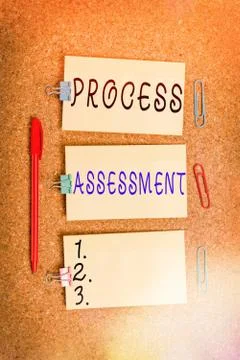 Word writing text Process Assessment. Business concept for disciplined Stock Photos