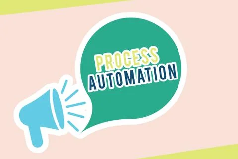 Word writing text Process Automation. Business concept for Transformation Stock Illustration