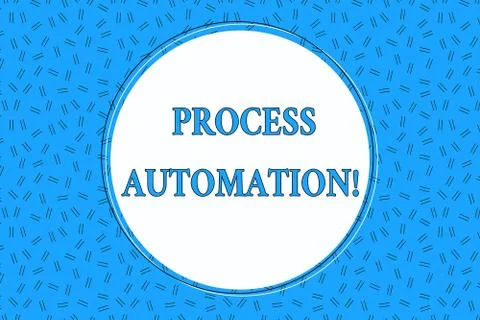 Word writing text Process Automation. Business concept for Transformation Illustrazione stock