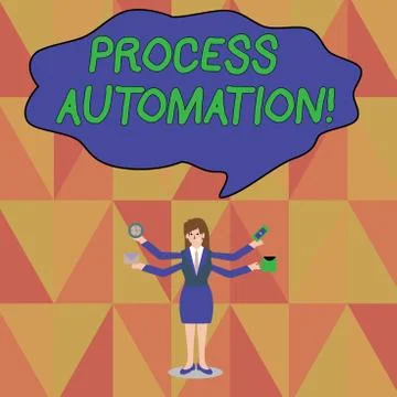 Word writing text Process Automation. Business concept for Transformation 스톡 일러스트
