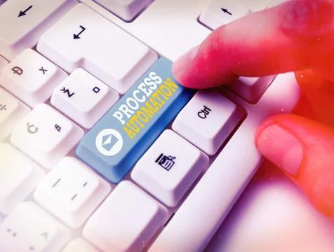 Word writing text Process Automation. Business concept for the use of technology Foto stock