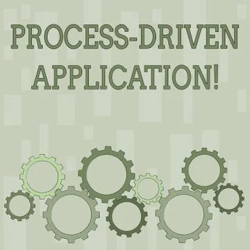 Word writing text Process Driven Application. Business concept for workflow e Stock Illustration