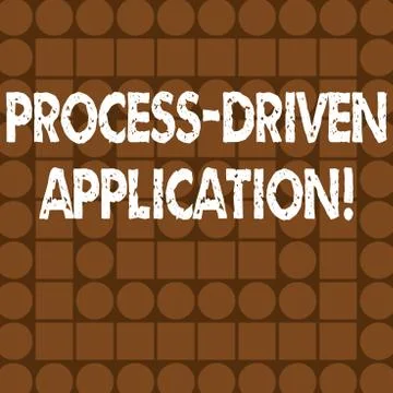 Word writing text Process Driven Application. Business concept for workflow e Stock Illustration