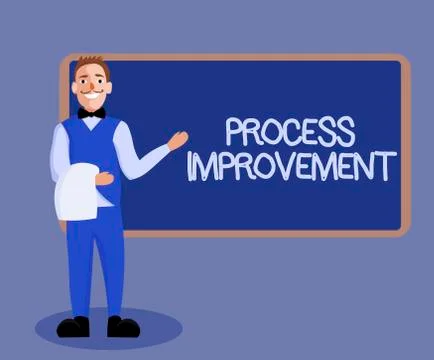 Word writing text Process Improvement. Business concept for Optimization Meet Stock Illustration