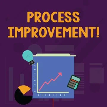 Word writing text Process Improvement. Business concept for Optimization Meet Stock Illustration