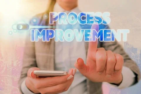 Word writing text Process Improvement. Business concept for Optimization Meet Foto stock