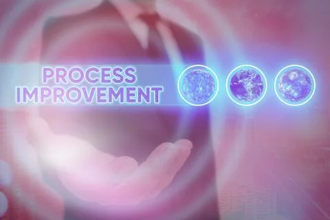 Word writing text Process Improvement. Business concept for Optimization Meet Foto stock