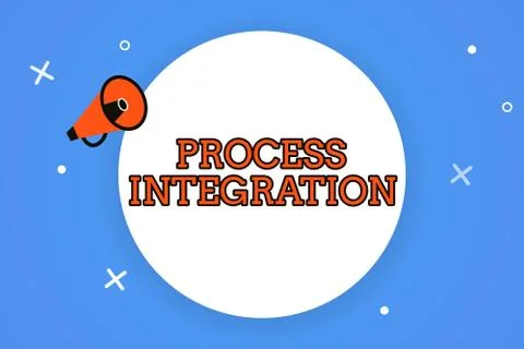 Word writing text Process Integration. Business concept for Connectivity of Illustrazione stock