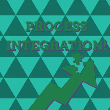Word writing text Process Integration. Business concept for sharing of data and Stock Illustration