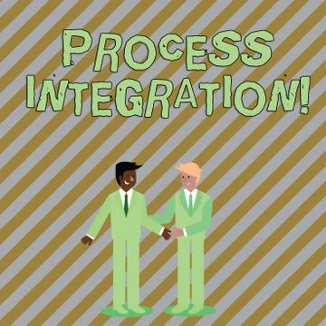 Word writing text Process Integration. Business concept for sharing of data and Stock Illustration