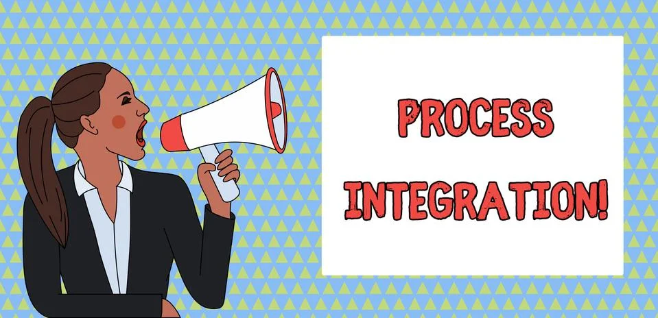 Word writing text Process Integration. Business concept for Connectivity of Stock Illustration