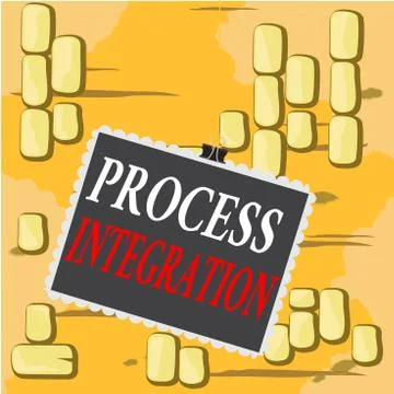 Word writing text Process Integration. Business concept for sharing of data and Stock Illustration