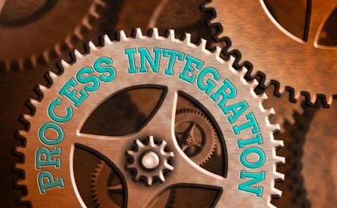 Word writing text Process Integration. Business concept for Connectivity of Illustrazione stock