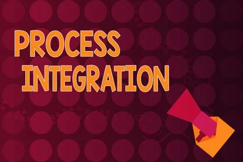 Word writing text Process Integration. Business concept for Connectivity of 库存插图
