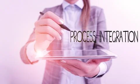 Word writing text Process Integration. Business concept for sharing of data and 스톡 사진