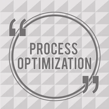 Word writing text Process Optimization. Business concept for Improve Illustrazione stock