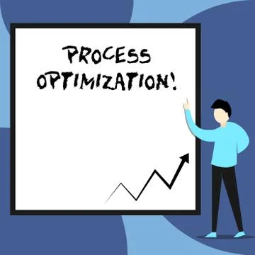 Word writing text Process Optimization. Business concept for Improve Illustrazione stock