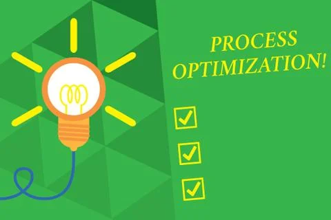 Word writing text Process Optimization. Business concept for Improve Illustrazione stock