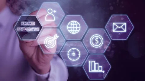 Word writing text Process Optimization. Business concept for Improve Stock Photos