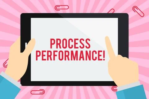 Word writing text Process Perforanalysisce. Business concept for measure of how Stock Illustration