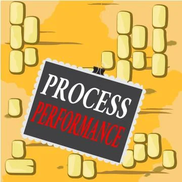 Word writing text Process Perforanalysisce. Business concept for measure of how Stock Illustration