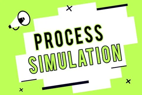 Word writing text Process Simulation. Business concept for Technical Stock Illustration