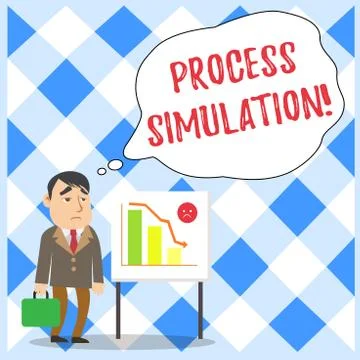 Word writing text Process Simulation. Business concept for Technical Stock Illustration