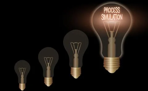 Word writing text Process Simulation. Business concept for Technical Stock Illustration