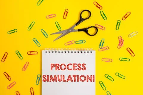 Word writing text Process Simulation. Business concept for Technical Stock Photos