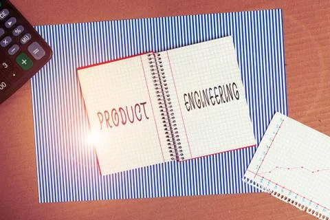 Word writing text Product Engineering. Business concept for process of designing Stockfoto's