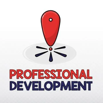 Word writing text Professional Development. Business concept for Learning to Stock Illustration