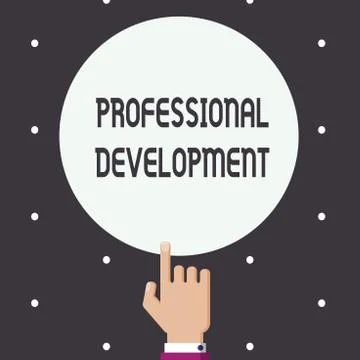 Word writing text Professional Development. Business concept for Learning to  Illustrazione stock