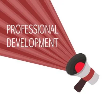 Word writing text Professional Development. Business concept for Learning to  Illustrazione stock