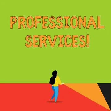 Word writing text Professional Services. Business concept for offer Knowledge Stockillustratie