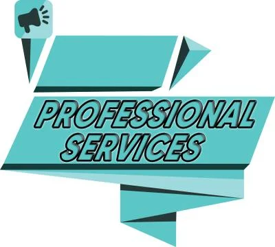Word writing text Professional Services. Business concept for offer Knowledge Illustrazione stock