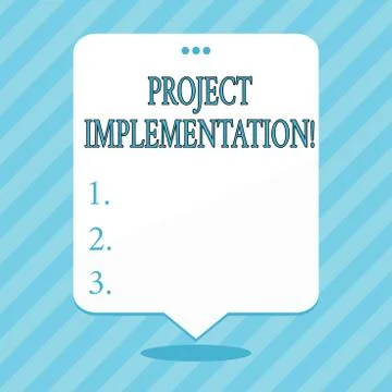 Word writing text Project Implementation. Business concept for phase where イラスト素材