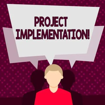 Word writing text Project Implementation. Business concept for phase where Stock Illustration