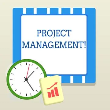 Word writing text Project Management. Business concept for Application Process Illustrazione stock