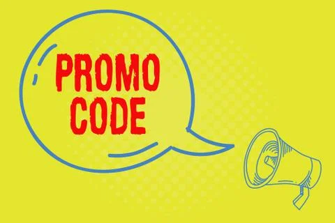 Word writing text Promo Code. Business concept for digital numbers that give you イラスト素材