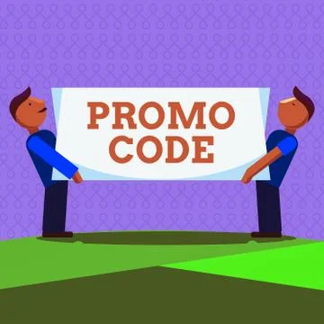 Word writing text Promo Code. Business concept for letters or numbers that Stock-Illustration